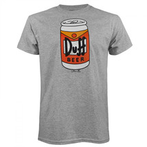The Simpsons Duff Beer Can T-Shirt Grey - £27.41 GBP+