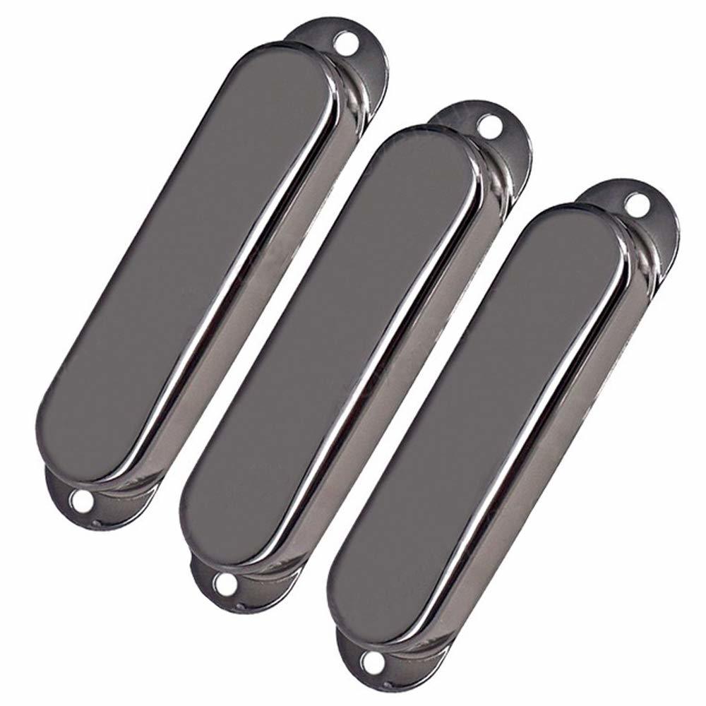 3pcs Closed Brass Single Coil Pickup Covers For Fender Strat Squier Electric Gui - $12.99