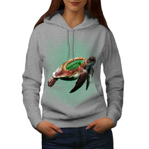 Wellcoda Sea Turtle Progammer Womens Hoodie, Tortoise Casual Hooded Sweatshirt - £29.12 GBP
