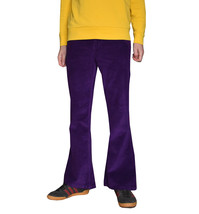 Men&#39;s RETRO FLARES Purple Corduroy PANTS Retro Hippie 60s 70s Bell Botto... - $64.90