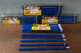 Vintage Eberhard Faber Extra Thin Colorbrite Blue 2125/3125 Colored Pencil 53pc - £42.31 GBP