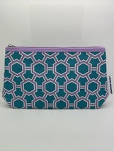Clinique Make Up Bag From Jonathan Adler Purple And Teal - £2.32 GBP