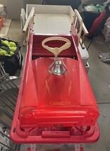 Vintage Pedal Fire Truck Ride On Car Metal Firefighter Toy 42” Red image 6