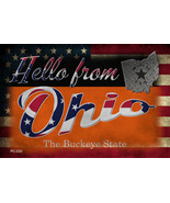 Hello From Ohio Novelty Metal Postcard - €13,61 EUR