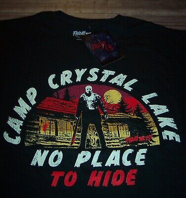 Primary image for Vintage Style Friday The 13th JASON Camp Crystal Lake T-Shirt MENS XL NEW