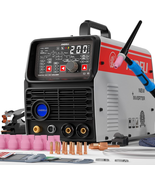 Aluminum TIG Welder 200Amp Cold TIG Welding Machine with PULSE/STICK/SPO... - $962.77
