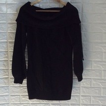 Arden B black cable knit off the shoulder sweater - £25.34 GBP