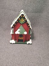 RAZ Imports Deb Strain Christmas Stocking Holder Snow Covered House Retractable - £12.15 GBP