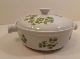 Vintage Sadek Parsley 1.25 Quart Round Casserole Dish with Lid and Handl... - £26.03 GBP