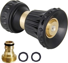 Twinkle Star Fireman Style Hose Nozzle, Heavy Duty Brass Durable Water J... - $31.96