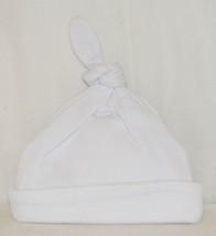 Blanks Boutique Infant Baby Beanie Knot Cap Hat One Size White image 1