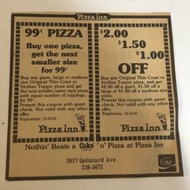 1981 Pizza Inn Restaurant Coupon Vintage Print Ad pa10 - $8.90