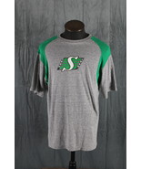 Saskatchewan Roughriders Shrit (VTG) - Logo with Green Sleeves - Men&#39;s L... - $67.01 CAD