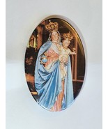 Religious Our Lady Mary Help of Christians with Baby Jesus Pin Brooch - $28.48 CAD
