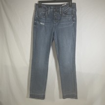 SILVER JEANS BEAU Girl Friend Jeans Size Distressed Button Fly 27/28 - £9.55 GBP