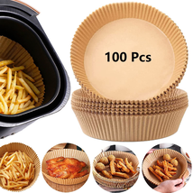 Air Fryer Paper Liners, 100PCS Non-Stick Disposable Liners, Baking Paper... - $14.77