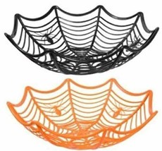 Halloween Plastic Spider Web Bowl - One - You choose color - £5.58 GBP