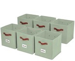Storage Bins | Cube Storage Bin With Label Holders, Fabric Storage Cubes... - £32.23 GBP
