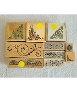Lot of 10 Rubber Stamps Featured Daisy Flowers, Roses, Different Elegant... - $285.37 MXN