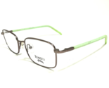 Technolite Flex Niños Gafas Monturas TLF6000 BLACK Plata Verde 48-16-130 - $41.59
