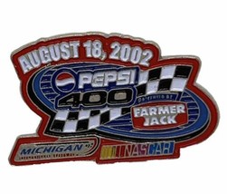 2002 Pepsi 400 Michigan Speedway Racing NASCAR Race Enamel Lapel Hat Pin - £6.25 GBP