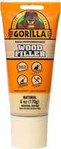 Gorilla All Purpose Wood Filler, Natural Color, 6 Ounce Tube (Pack of 1) -  - £16.85 GBP