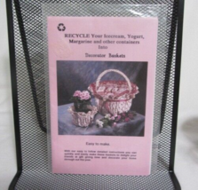 Vtg Jmc Creative Crafts 1991 Basket Pattern #1000 Decorator Container Baskets - $4.95