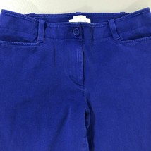 Talbots Womens Pants Signature Stretch Ankle Trouser Blue Womens 8 Pockets Work - £14.05 GBP
