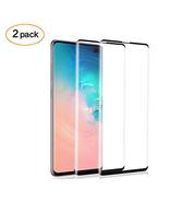 Galaxy S10 Plus Glass Screen Protector,[2 Pack] Montie Gear 3D Curved Te... - £15.81 GBP
