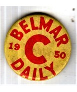 Belmar Daily Beach Pass New Jersey Vintage 1950 Badge Pin Pinback Button - €6,01 EUR