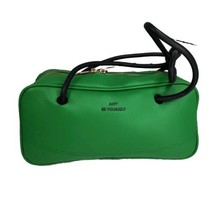 JUST BE YOURSELF Handbag Top Double Handle Faux Leather Double Zip Vibra... - $16.82
