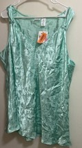 Enchanting Women’s Pajama Tank   Top 2XL Bust 52” Mint Green  New NWT - $6.65
