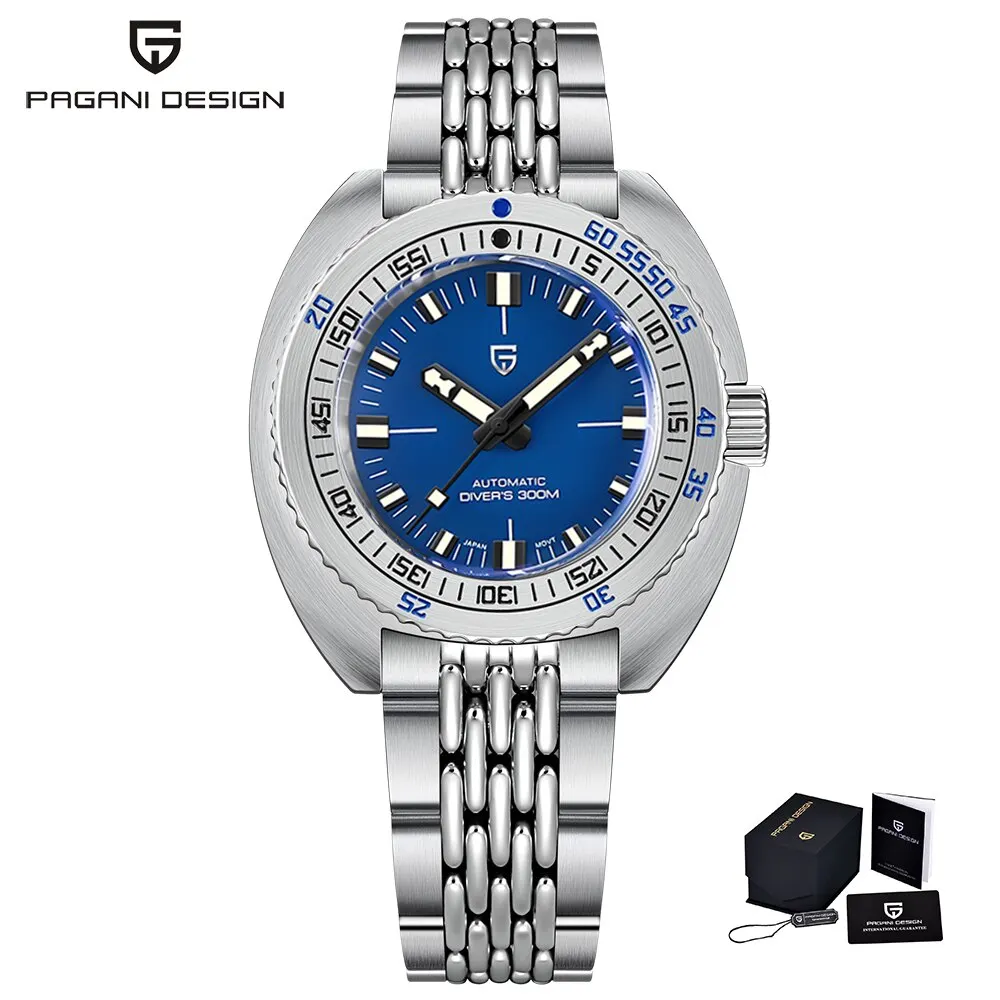 New Men&#39;s Automatic Mechanical Divers Watches NH38 Sapphire Stainless Steel 300m - £277.26 GBP