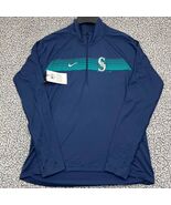 Seattle Mariners Jacket Women Medium Blue Nike Dri-Fit Slim Fit Athletic... - $68.24 CAD