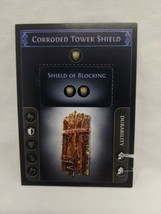 *Punched* Path Of Exile Exilecon Corroded Tower Shield Magic Trading Card - £31.54 GBP