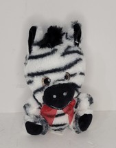 Zebra Red Bow Valentine&#39;s Day Edition Plush Stuffed Animal - $4.99