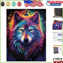 12x16 Inch Wolf Diamond Painting Kit for Adults - Easy and Fun Art Craft - $26.56 CAD