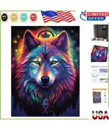 12x16 Inch Wolf Diamond Painting Kit for Adults - Easy and Fun Art Craft - $26.56 CAD