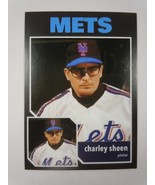 2016 Rookies App Charlie Sheen / Ricky Vaughn Card Major League Movie Mets - $11.21 CAD