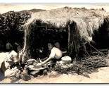 RPPC Women Making Tortillas Mexico UNP Postcard W8 - £3.90 GBP