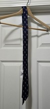 New Disney Parks Navy Blue Mickey Mouse Americana USA Flag Silk Skinny T... - $21.42