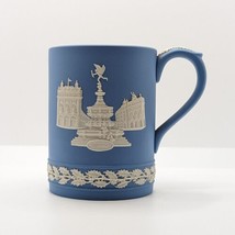 Wedgwood Jasperware Christmas Mug, 1971 Piccadilly Circus, Vintage, Pale Blue - £19.03 GBP