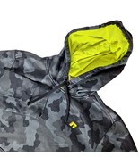 Russell Men&#39;s Athletic Pullover Hoodie Size Medium Black Gray Camouflage - $60.99 CAD