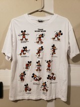 Zara Disney Mickey Mouse Shirt White Size S rare Exercise Work Out - £26.35 GBP