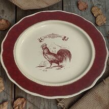Country Living "Good Food, Good Friends" 9" Ceramic Farmhouse Salad Plate - $11.87