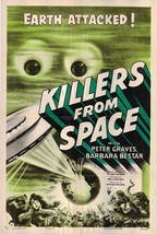 Killers from Space Original 1954 Vintage One Sheet Poster - £399.67 GBP