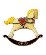 1990s Ohio Rocking Horse State Pin Enamel Filled Vintage Collectible F6E - $379.94 MXN