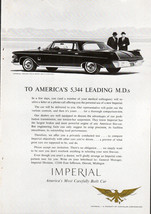 1960s Chrysler Imperial Advertisement Car Print Ad Proposal To M. D.s - $14.80