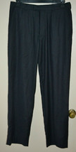 Brandini Black Pin Stripe Pants 33x32 Polyester Rayon Blend - £9.74 GBP