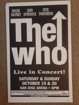 Mint THE WHO Concert Poster San Jose Arena 1996 QUADROPHENIA - £23.59 GBP